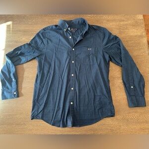 VINEYARD VINES BLUE AND GREEN CHECKERED CLASSIC FIT TUCKER SHIRT - SKU:121